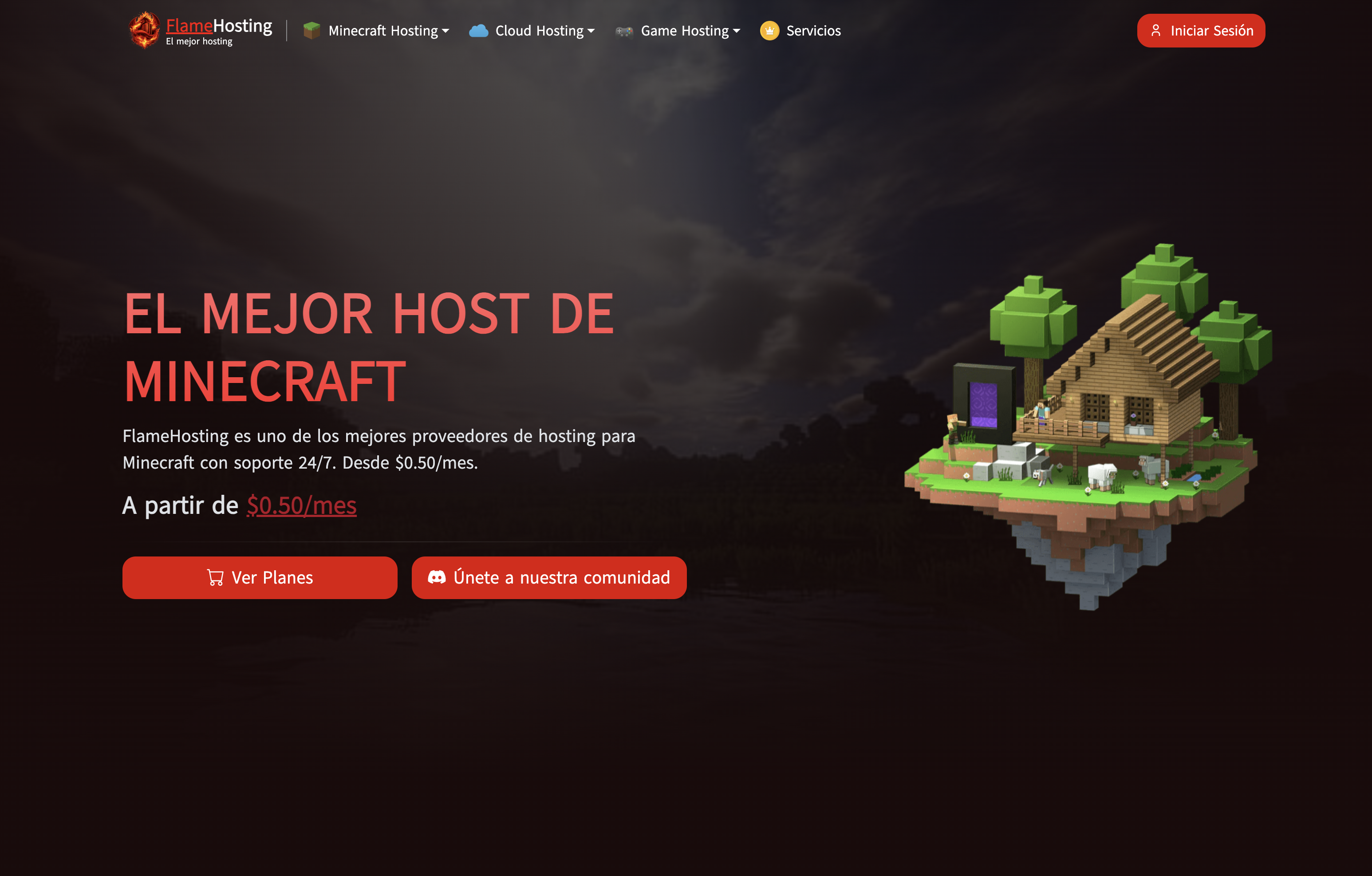 FlameHosting screenshot